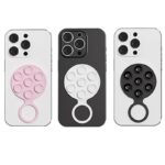 両面吸着 スマホリング 吸盤 スマホ リングホルダー シリコン 落下防止 スマートフォン リング