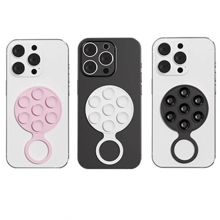 両面吸着 スマホリング 吸盤 スマホ リングホルダー シリコン 落下防止 スマートフォン リング