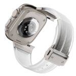 アップルウォッチ バンド 半透明 シリコン ラバーバンド