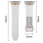 アップルウォッチ バンド 半透明 シリコン ラバーバンド