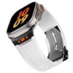 アップルウォッチ バンド 半透明 シリコン ラバーバンド