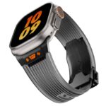 アップルウォッチ バンド 半透明 シリコン ラバーバンド