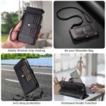 iPhone 17 手帳型ケース 腕ストラップ付属 iPhone 16e対応手帳型ケース iPhone16 PUレザー ケース