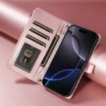 iPhone 17 手帳型ケース 腕ストラップ付属 iPhone 16e対応手帳型ケース iPhone16 PUレザー ケース