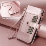 iPhone 17 手帳型ケース 腕ストラップ付属 iPhone 16e対応手帳型ケース iPhone16 PUレザー ケース