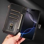 iPhone 17 手帳型ケース 腕ストラップ付属 iPhone 16e対応手帳型ケース iPhone16 PUレザー ケース