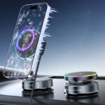 magsafe対応車載ホルダー K13 マグネット式 真空 スマホホルダーワイヤレス充電可能 真空吸着式 携帯電話ホルダー 360度回転