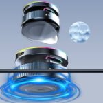 magsafe対応車載ホルダー K13 マグネット式 真空 スマホホルダーワイヤレス充電可能 真空吸着式 携帯電話ホルダー 360度回転