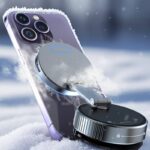 magsafe対応車載ホルダー K13 マグネット式 真空 スマホホルダーワイヤレス充電可能 真空吸着式 携帯電話ホルダー 360度回転