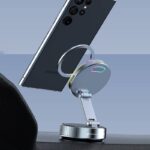 magsafe対応車載ホルダー K13 マグネット式 真空 スマホホルダーワイヤレス充電可能 真空吸着式 携帯電話ホルダー 360度回転