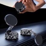 magsafe対応車載ホルダー K13 グネット式 真空 スマホホルダー 真空吸着式 携帯電話ホルダー 360度回転 電動真空吸着式スマホホルダー