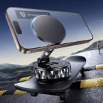 magsafe対応車載ホルダー K13 グネット式 真空 スマホホルダー 真空吸着式 携帯電話ホルダー 360度回転 電動真空吸着式スマホホルダー