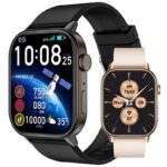 [技適マーク取得済み] 2.01inch大画面 スマートウォッチ 通話機能付き 多機能腕時計