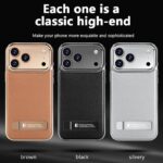 iPhone 17 背面型ケース iPhone16Pro PUレザー ケース magsafe対応ケース