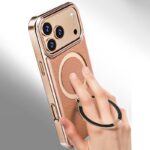 iPhone 17 背面型ケース iPhone16Pro PUレザー ケース magsafe対応ケース