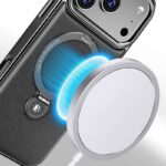 iPhone 17 背面型ケース iPhone16Pro PUレザー ケース magsafe対応ケース