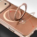 iPhone 17 背面型ケース iPhone16Pro PUレザー ケース magsafe対応ケース