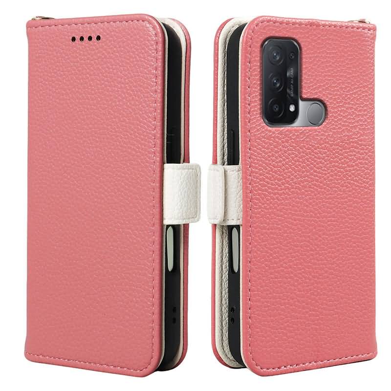 IPC08232025006-03 OPPO Reno 7A 合成革ケース 腕ストラップ付属 手帳型ケース