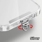 ステンレス製 スマホストラップ用 背面 シールパッド 0.18mm ネックストラップ ストラップホルダー