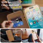 iPhone 17 手帳型ケース magsafe対応ケース iPhone16 PUレザー 手帳型ケース カード収納可能 スタンド機能 スマホケース 全9色 SKU:AC08052025004 - Image 101