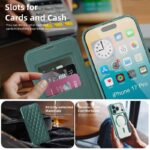 iPhone 17 手帳型ケース magsafe対応ケース iPhone16 PUレザー 手帳型ケース カード収納可能 スタンド機能 スマホケース 全9色 SKU:AC08052025004 - Image 99