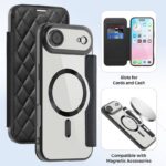 iPhone 17 手帳型ケース magsafe対応ケース iPhone16 PUレザー 手帳型ケース カード収納可能 スタンド機能 スマホケース 全9色 SKU:AC08052025004 - Image 6