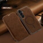 Galaxy S25 合成革ケース 背面型ケース magsafe対応ケース Galaxy S25 Ultra 背面型ケース