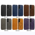 Galaxy S25 合成革ケース 背面型ケース magsafe対応ケース Galaxy S25 Ultra 背面型ケース