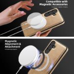 Galaxy S25 合成革ケース 背面型ケース magsafe対応ケース Galaxy S25 Ultra 背面型ケース