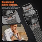 Apple watch交換用バンド 磁気吸着式 ミラネーゼループバンドApple watch 42/44/45/49mm メッシュメタル製バンド