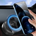 両面吸着 magsafe対応車載ホルダー グネット式 真空 スマホホルダー