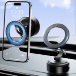 両面吸着 magsafe対応車載ホルダー グネット式 真空 スマホホルダー