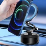 両面吸着 magsafe対応車載ホルダー グネット式 真空 スマホホルダー