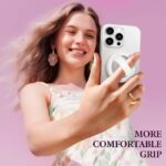 スマホグリップ Magsafe 対応 グリップホルダー 超強力磁石搭載 落下防止 携帯スタンド スタンド