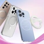 スマホグリップ Magsafe 対応 グリップホルダー 超強力磁石搭載 落下防止 携帯スタンド スタンド