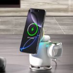 Qi2 3in1ワイヤレス充電器 PD15W 快速充電器 Apple watch &Air Pods充電可能 ワイヤレス充電 スタンド機能 ワイヤレスチャージャー