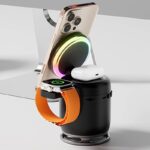 Qi2 3in1ワイヤレス充電器 PD15W 快速充電器 Apple watch &Air Pods充電可能 ワイヤレス充電 スタンド機能 ワイヤレスチャージャー