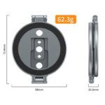 磁気スマホ三脚マウント 両面マグネット式 1/4″ネジ 折りたたみスマホリグ付き
