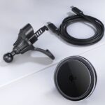 PSE認証取得 QI2.2 / Qi2 MagSafe対応 強磁力 車載ホルダー エアコン吹出口 半導体冷却 PD25W / PD15W 快速充電器 車載ホルダー 角度自由調節 黒色  SKU:AC09112025022 - Image 9