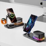 PD25W 快速充電器 Qi2.2 チャージャー ワイヤレス充電器 デジタル時計内蔵 スタンド機能