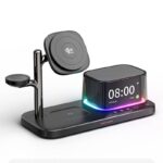 PD25W 快速充電器 Qi2.2 チャージャー ワイヤレス充電器 デジタル時計内蔵 スタンド機能
