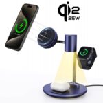 PD25W 快速充電器 Qi2.2 チャージャー ワイヤレス充電器 スタンド機能 iPhone/Galaxy両方対応充電器
