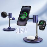 PD25W 快速充電器 Qi2.2 チャージャー ワイヤレス充電器 スタンド機能 iPhone/Galaxy両方対応充電器