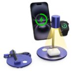 PD25W 快速充電器 Qi2.2 チャージャー ワイヤレス充電器 スタンド機能 iPhone/Galaxy両方対応充電器