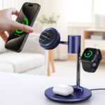 PD25W 快速充電器 Qi2.2 チャージャー ワイヤレス充電器 スタンド機能 iPhone/Galaxy両方対応充電器