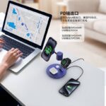 PD25W 快速充電器 Qi2.2 チャージャー ワイヤレス充電器 スタンド機能 iPhone/Galaxy両方対応充電器