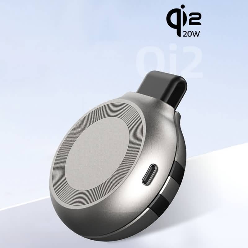 AC09112025028-1 PSE認証済 QI2 折れ畳式 3in1ワイヤレス充電器 360度回転可能 Apple watch &Air Pods充電充電可能 ワイヤレス充電