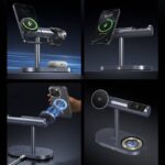 Qi2 3in1ワイヤレス充電器 PD15W 快速充電器 Apple watch &Air Pods充電可能 ワイヤレス充電 スタンド機能