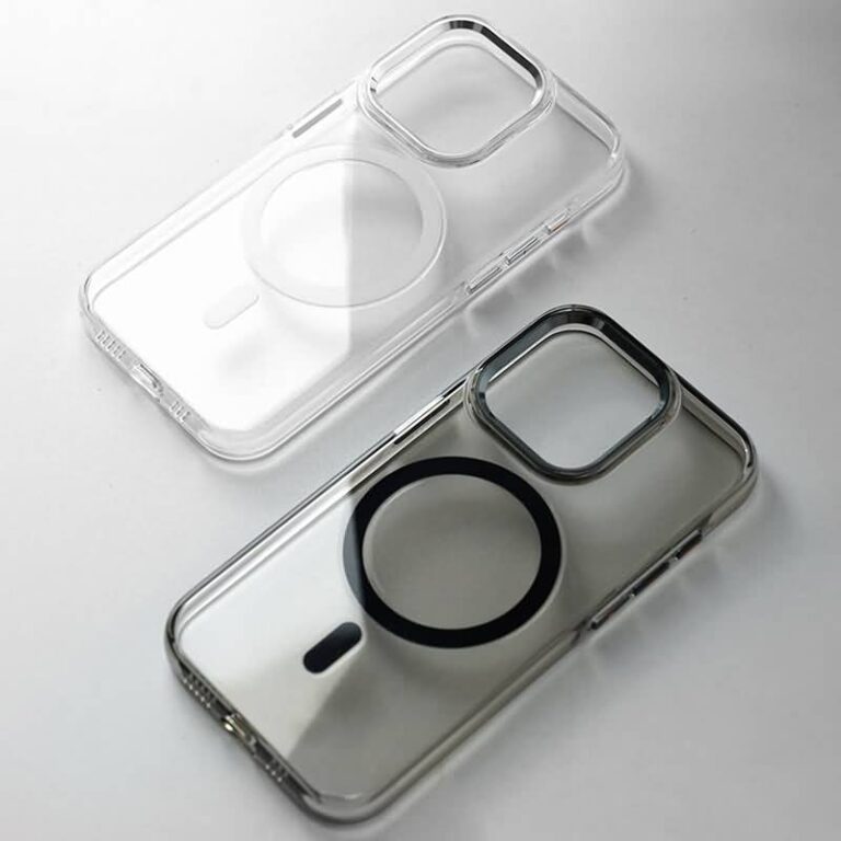 iPhone17 2in1 PC+TPU ケース magsafe対応ケース metal key button iPhone17ケース