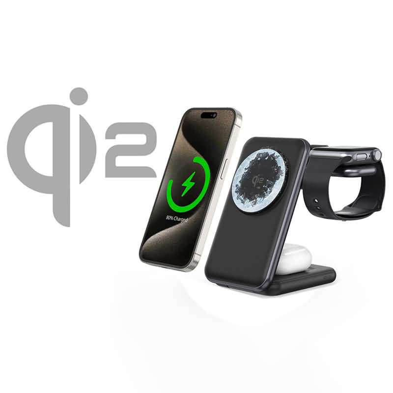 PD15W 快速充電器 Qi2 チャージャー ワイヤレス充電器 半導体冷却搭載 スタンド機能 iPhone/Galaxy両方対応充電器